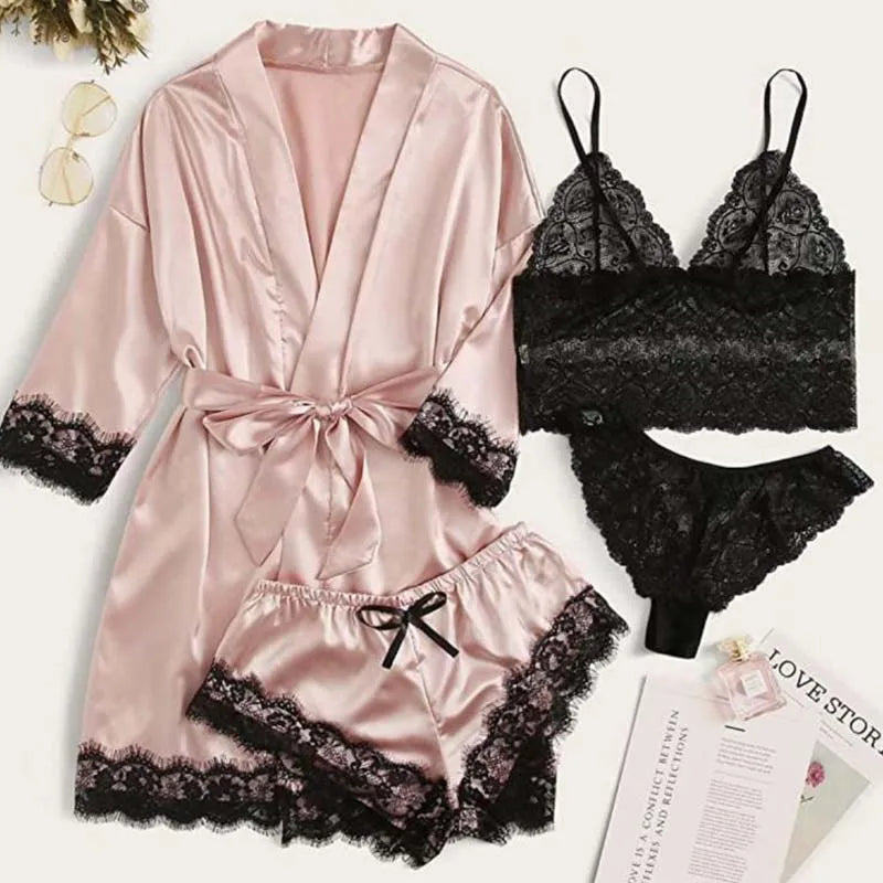 Conjunto lingerie sexy 3 em 1 - ZARAZA