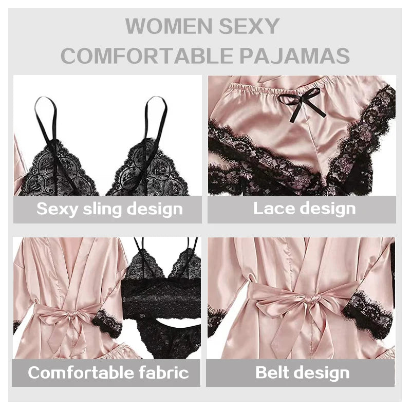 Conjunto lingerie sexy 3 em 1 - ZARAZA